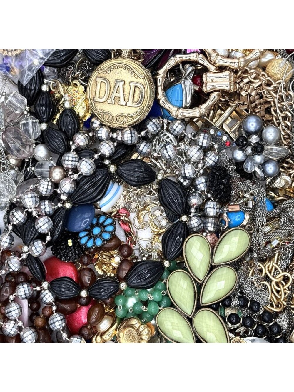 Estate 6lb Bulk Mixed Jewelry Vintage-Modern-Retro Craft Repair Wear